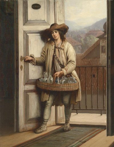 Vendedor de vidrio eslovaco de Antonín Hölperl