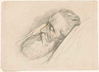 Hombre dormido con barba de Antoon Derkinderen
