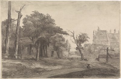 paisaje con castillo de Antoon Overlaet