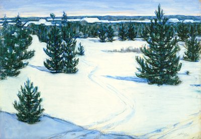 Paisaje de invierno, 1938 de Ants Laikmaa