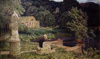 En el viejo parque. Todo en el pasado, 1926 de Apollinari Mikhailovich Vasnetsov