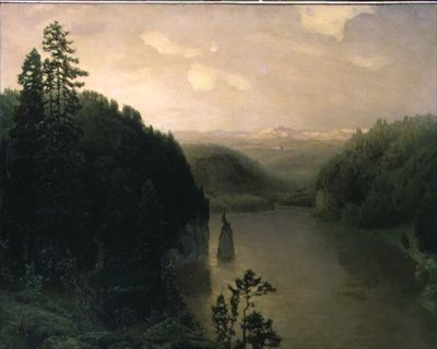 Lago Gornoye en los Urales de Apollinari Mikhailovich Vasnetsov