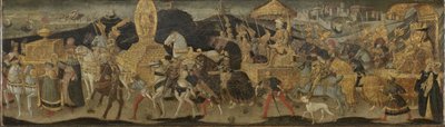 Marcha de Darío a la batalla de Isso
La salida de Darío hacia la batalla de Isso de Apollonio di Giovanni (workshop of)