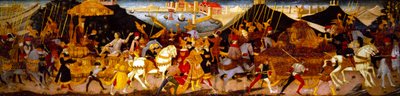 Panel Cassone, Triunfo de César (sobre tabla) de Apollonio di Giovanni di Tommaso