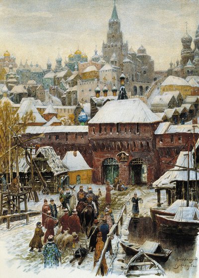 Moscú en el siglo XVII, finales del siglo XIX - principios del siglo XX de Appolinari Mikhaylovich Vasnetsov