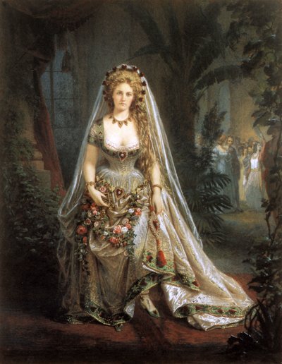 La condesa de Castiglione como la Reina de Corazones, después de una fotografía de Pierre-Louis Pierson, 1861-63 de Aquilin Schad