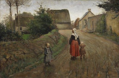 Calle en Pont-Aven de Archibald Standish Hartrick