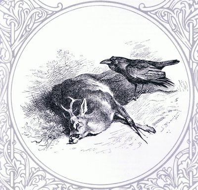 Ciervo y cuervo, pub. por Book Club Associates de Archibald Thorburn