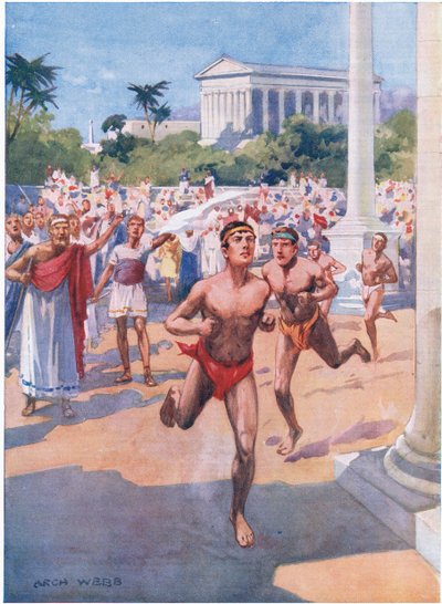 Carrera a pie en los Juegos Olímpicos, 1925 de Archibald Webb