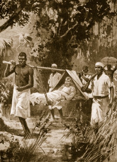 David Livingstone continuó su viaje por África a pesar de estar enfermo de Archibald Webb