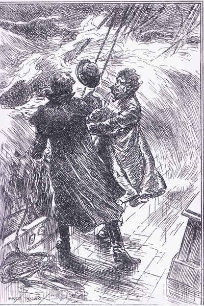 Ready tuvo justo tiempo para aferrarse con ambas manos, 1900s de Archibald Webb