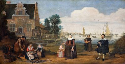 Retrato de una familia, primer tercio del siglo XVII de Arent Arentsz