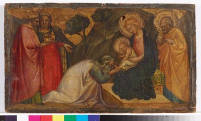 Adoración de los Magos de Aretino Luca Spinello or Spinelli
