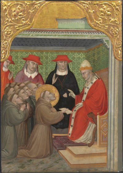 San Francisco ante el Papa de Aretino Luca Spinello or Spinelli