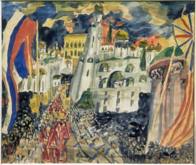 Procesión de súplica por la victoria de Aristarch Wassiljewitsch Lentulow