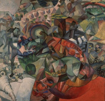 Alegoría de la Guerra Patriótica de 1812, 1912 de Aristarkh Vasilievic Lentulov