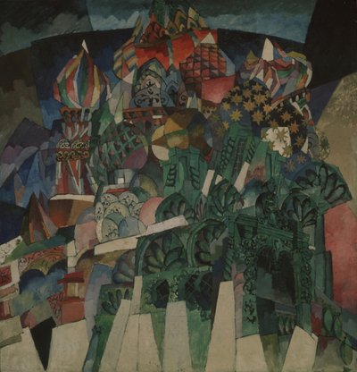 La Catedral de Basilio, 1913 de Aristarkh Vasilievic Lentulov