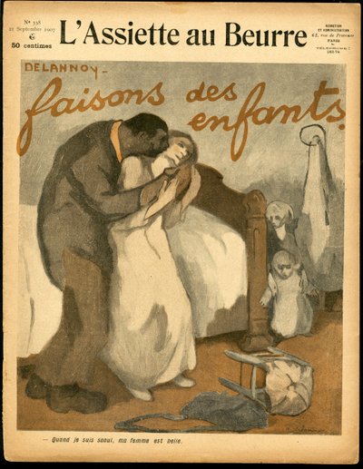 Portada de The Butter Plate, número 338, Satírico en colores de Aristide Delannoy