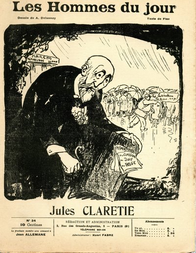 Portada de The Men of the Day, circa 1906 - Ilustración de Aristide Delannoy (1874-1911): Claretie Jules (1840-1913) de Aristide Delannoy