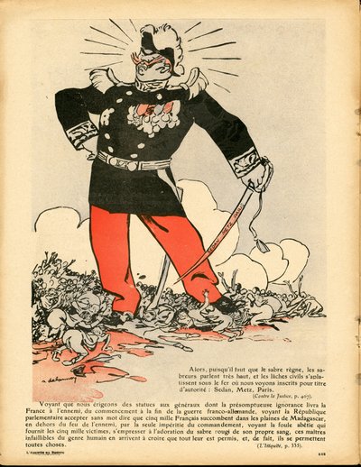The Butter Plate, número 401, Satírico en colores de Aristide Delannoy