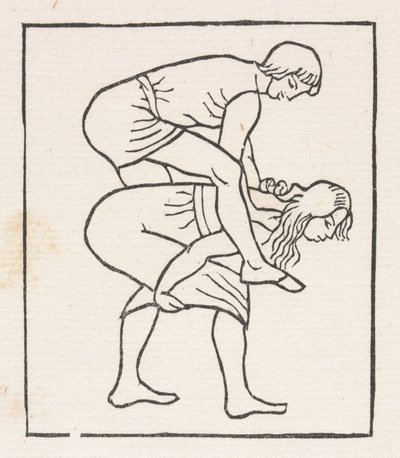 Dafnis y Cloe: Dafnis pone la manzana en el pecho de Chloe de Aristide Maillol