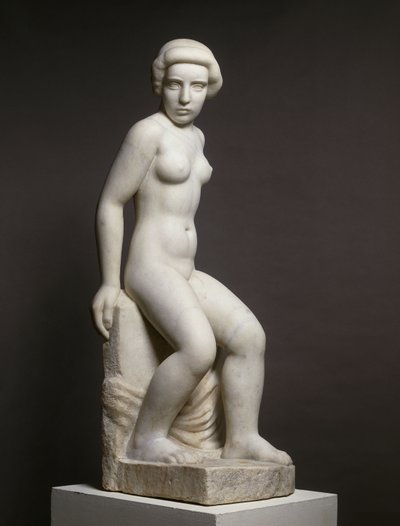 Chica desnuda y tela; Jeune Fille Nue au Drape de Aristide Maillol