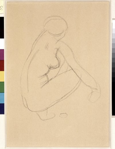 Desnudo en cuclillas de Aristide Maillol