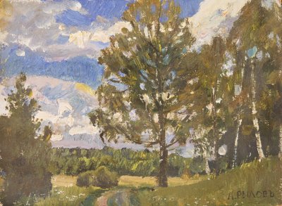 Paisaje de verano de Arkadij Aleksandrovic Rylov
