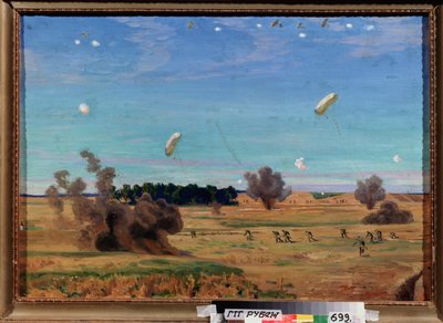 En el campo de batalla. (Primera Guerra Mundial de Arkadij Aleksandrovic Rylov