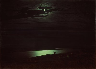 Noche de luna en el Dniepr de Arkhip Ivanovich Kuindzhi
