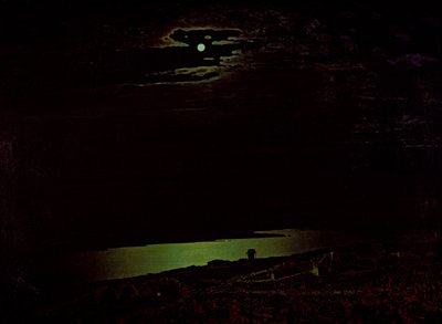 Noche de luna en el Dniepr, 1882 de Arkhip Ivanovich Kuindzhi