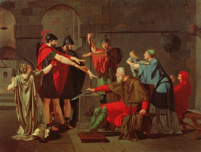 El juramento de los Horacios, 1791 de Armand Charles Caraffe