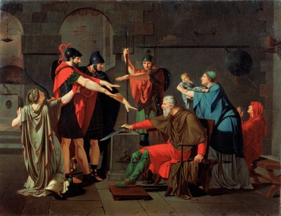 El juramento de los Horacios, 1791 de Armand Charles Caraffe