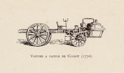 El carruaje de vapor de Cugnot de Armand Jean Heins