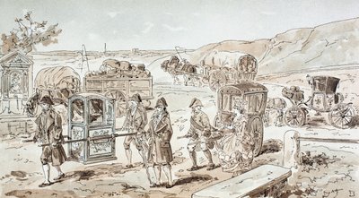 Ejemplos de medios de transporte del siglo XVIII, 1886 de Armand Jean Heins