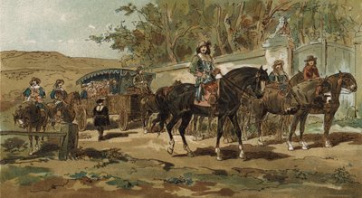 Diligencia y escolta, Países Bajos Españoles, principios del siglo XVII de Armand Jean Heins