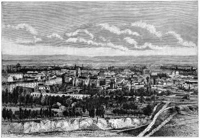 Vista de Blida, Argelia, c. 1890 de Armand Kohl