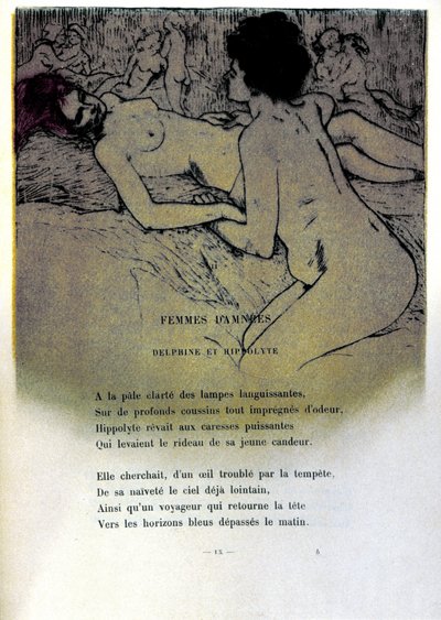 Ilustración de Armand Rassenfosse (1862-1934) para el poema 