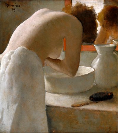 Mujer lavando de Armand Rassenfosse