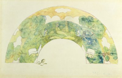 Abanico - Bretones junto al mar de Armand Séguin