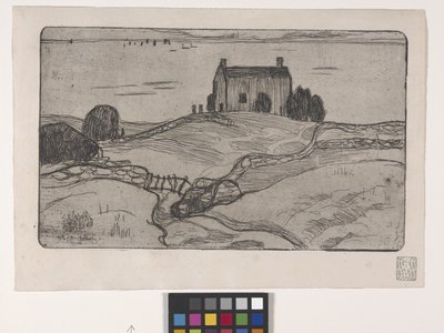 La Maison Du Pendu (La casa del ahorcado) (aguafuerte) de Armand Séguin