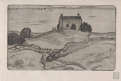 La Maison du Pendu (La casa del ahorcado) 1893 (aguafuerte) de Armand Séguin