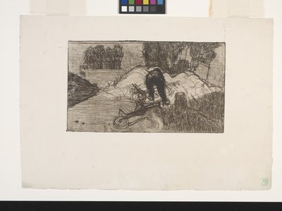 Le Debardeur (El Estibador) (aguafuerte) de Armand Séguin