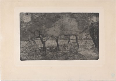 Les Pommiers (Los manzanos) 1893 (aguafuerte, aguatinta y punta seca) de Armand Séguin