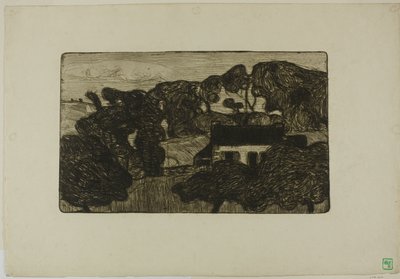 Casa de campo rodeada de árboles de Armand Séguin