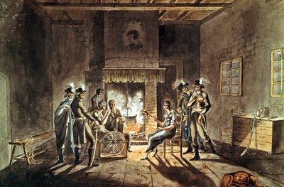 Conspiración de Cadoudal, principios del siglo XIX (gouache) de Armand de Polignac