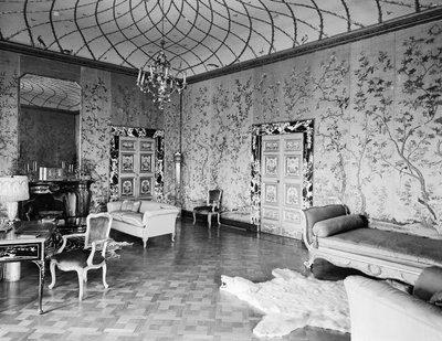 Una gran sala en la Villa Madama, Roma de Armando Bruni