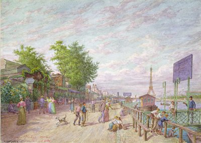 Quai du Point du Jour, Boulogne Billancourt, 1897 de Arnaud Durbec