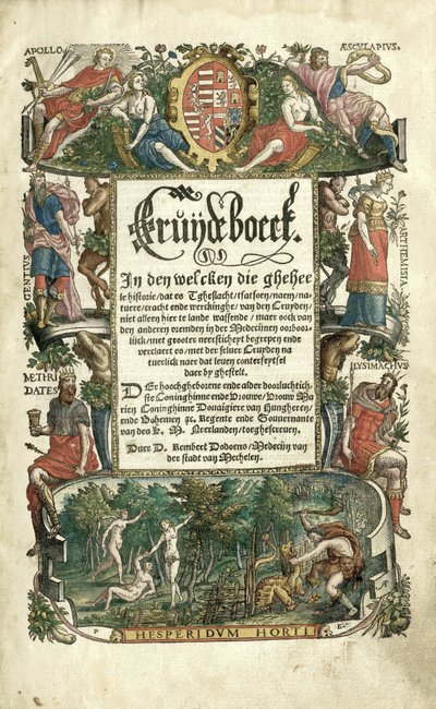 Dodoens Cruijdeboeck con espectáculos de plantas de Arnaud Nicolaï