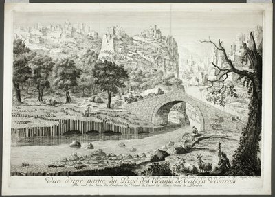 Vista de parte del Camino de los Gigantes de Vals en Vivarais de Arnauld Eloi Gautier D